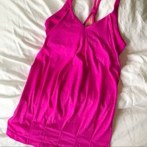 Hot Pink Lululemon Workout Tank Top